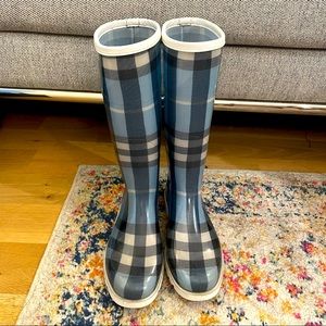 Burberry Blue Nova Check Rainboots